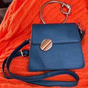 Knotted Wire Handle Satchel Handbag